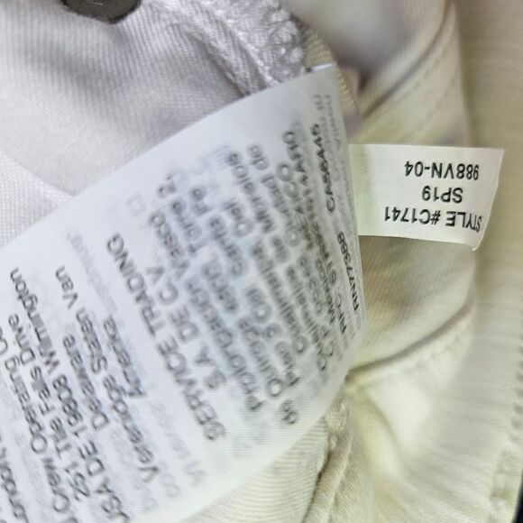 Madewell 9” High Waist Classic Skinny Jean in Pure White Denim 27 - Picture 11 of 13